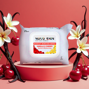 NovoSkin Makeup Remover Wipes - Vanilla & Cherry