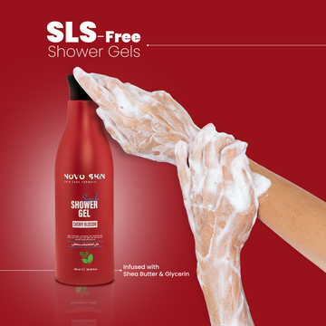 NovoSkin Shower Gel Scrub - Cherry Blossom