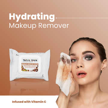 NovoSkin Makeup Remover Wipes - Shea Butter & Coconut