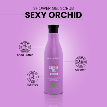 NovoSkin Shower Gel Scrub - Sexy Orchid