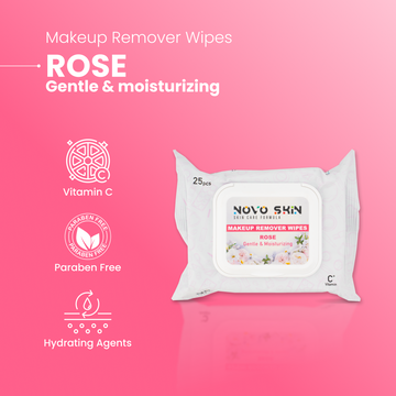 NovoSkin Makeup Remover Wipes - Rose