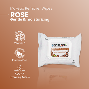 NovoSkin Makeup Remover Wipes - Shea Butter & Coconut